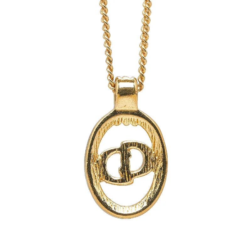 Shop Modern Jewelry Collections With Exclusive Discounts DIOR Gold-Tone Pendant Necklace Costume Necklace