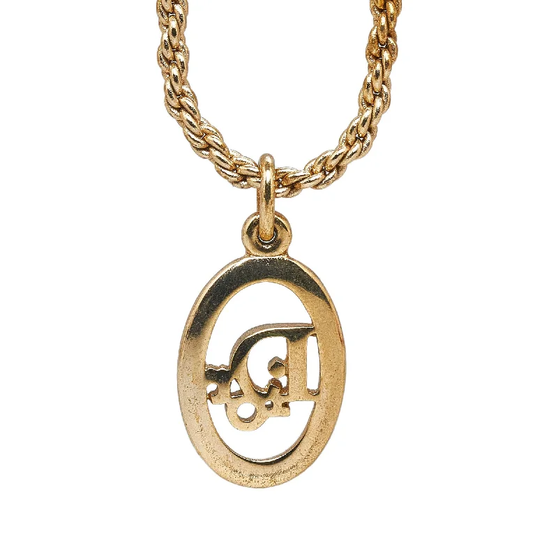 Sparkle For Less – Shop Jewelry Deals Now DIOR Logo Pendant Necklace Costume Necklace