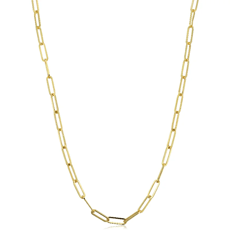 Save On Luxury Jewelry Pieces – Limited-Time Offers 14k Yellow Gold 3mm Polished Paperclip Chain Necklace (18 inch)