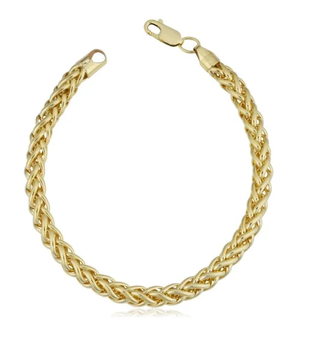 14k Yellow Gold Filled 6-mm Bold Franco Link Chain Bracelet