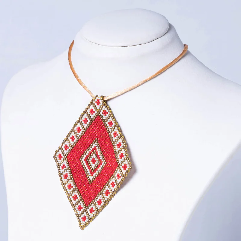 Neemuch Handmade Beadwork Necklace by Pushpa Harit