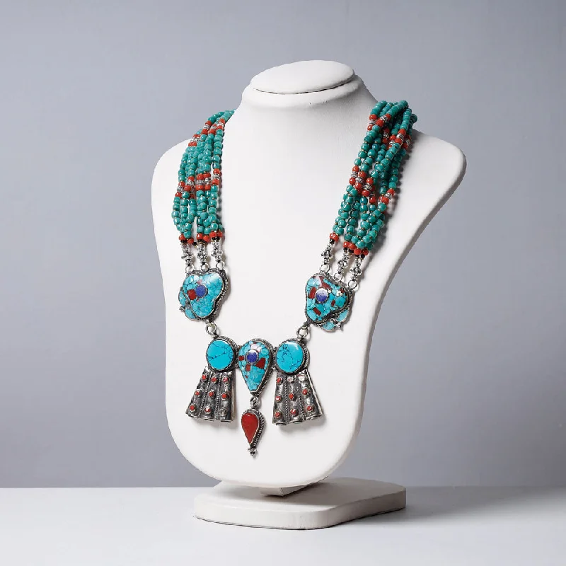 Luxury Jewelry At Budget-Friendly Prices – Grab Yours Now Ethnic Tribal Tibetan Beadwork Necklace from Himalayas