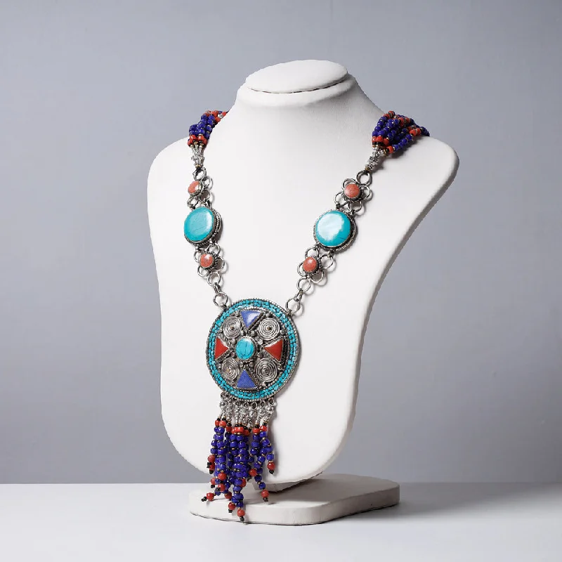 Limited-Time Jewelry Sale – Don't Miss Out On Dazzling Discounts Ethnic Tribal Tibetan Beadwork Necklace from Himalayas