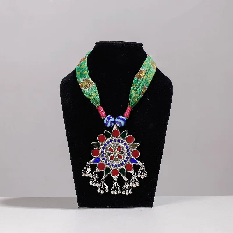 Affordable Luxury Jewelry For Every Occasion Ikat Silk Fabric GS Pendant Necklace