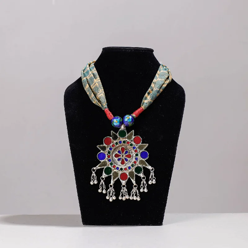 Bestselling Jewelry At Special Promotional Rates Ikat Cotton Fabric GS Pendant Necklace