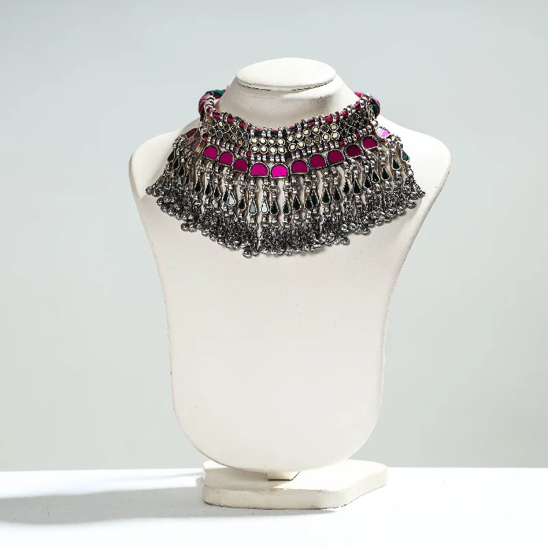 Premium Jewelry Now Available At Special Discounts Antique Glass Encrusted Tribal GS Necklace