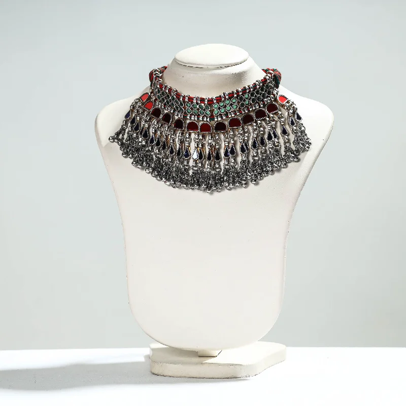 Flash Sale On Stunning Jewelry – Don't Miss Out Antique Glass Encrusted Tribal GS Necklace