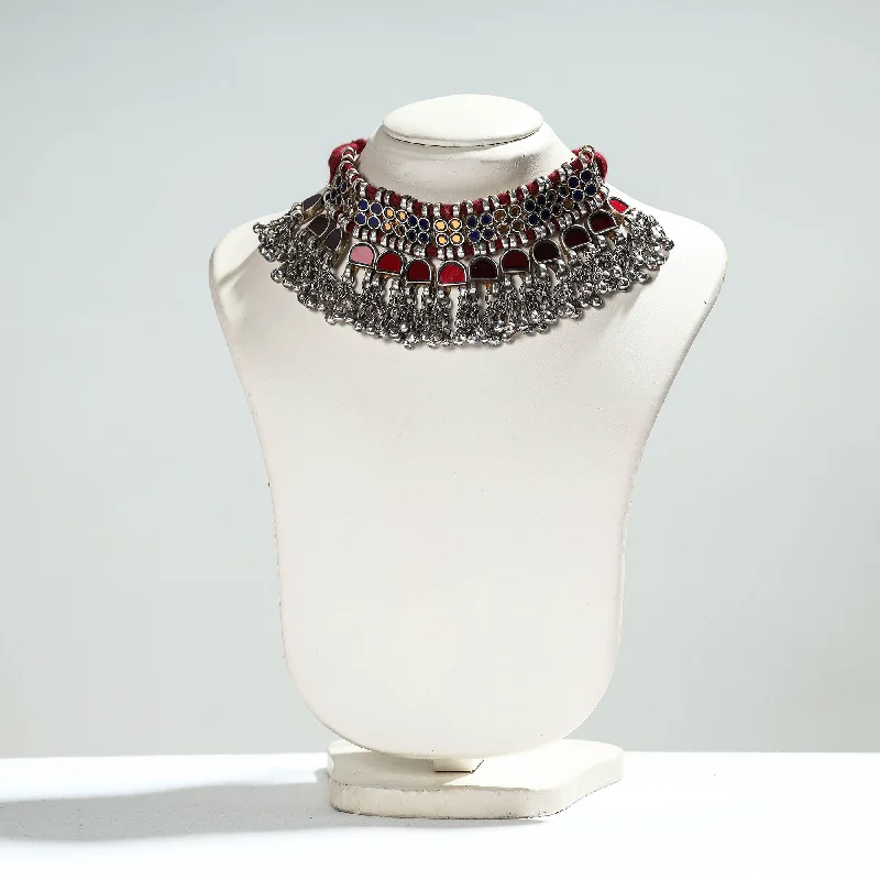 Exclusive Jewelry Sale – Shine For Less Antique Glass Encrusted Tribal GS Necklace
