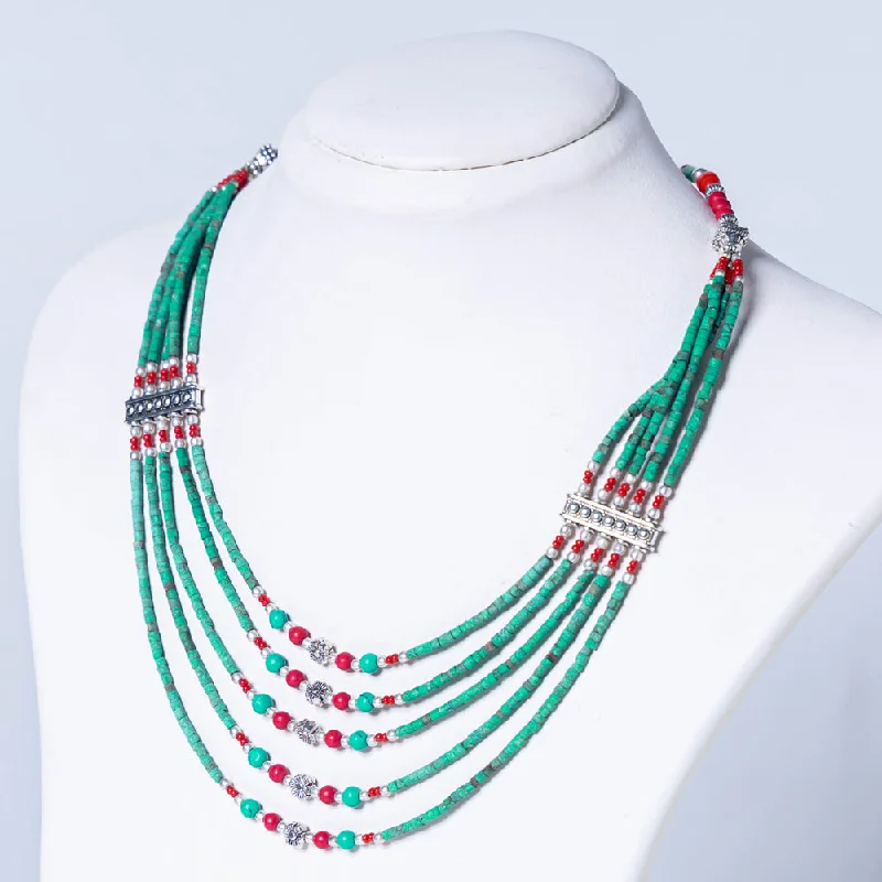 Final Call – Shop Exquisite Jewelry Before It's Gone Ethnic Tribal Tibetan Beadwork Necklace from Himalayas