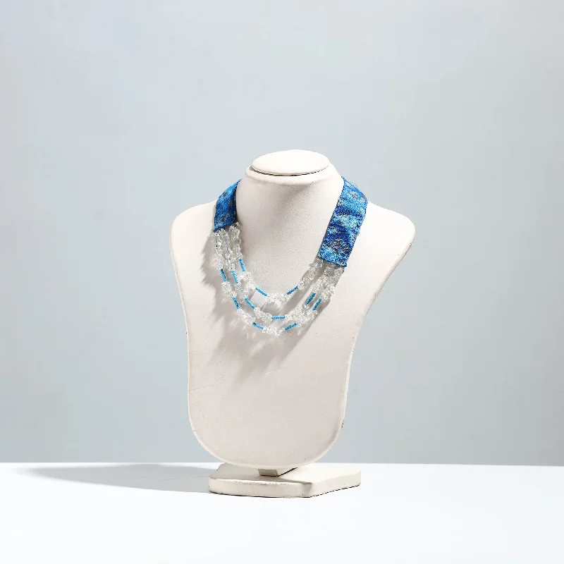 Shop Elegant Jewelry At Unbeatable Prices Ikat Silk Fabric Sejal Bead Work Mala Necklace 30