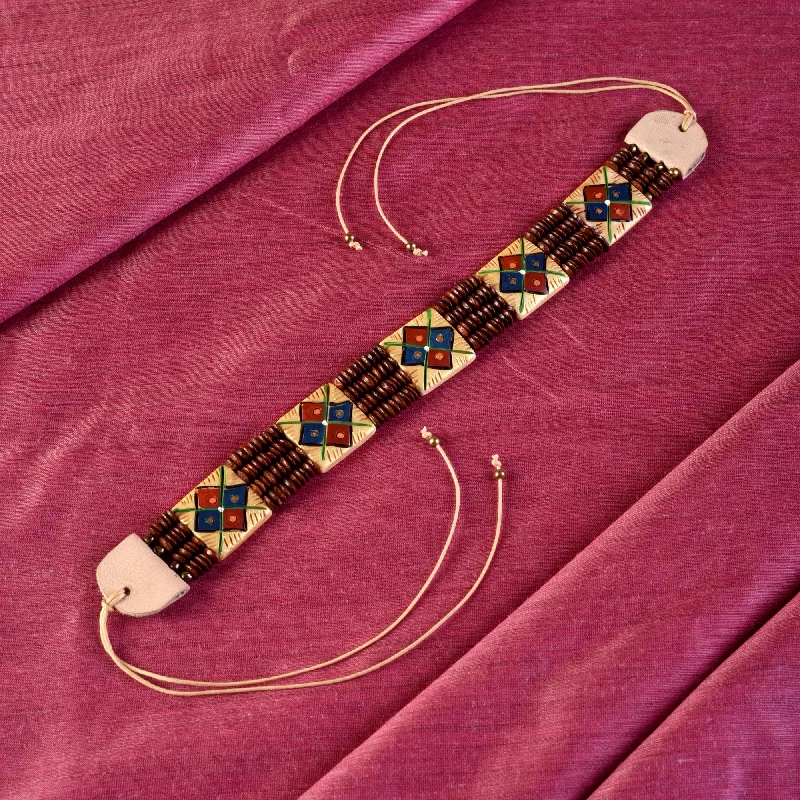 The Guards Of Empress III Handcrafted Tribal Dokra Square Choker