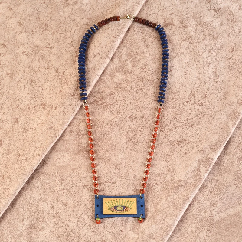 Special Deals On Handcrafted And Designer Jewelry Evil Eye' Round-A Handcrafted Tribal Dhokra Necklace