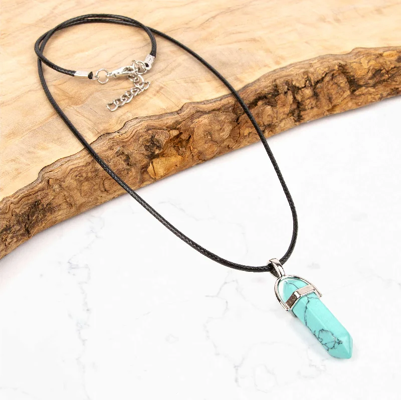 Adjustable Charm Bracelets For A Perfect Fit Crystal Pendant Necklace - Turquoise