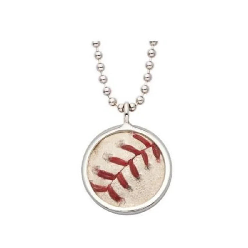 Toronto Blue Jays Game Used MLB Baseball Stitches Pendant Necklace