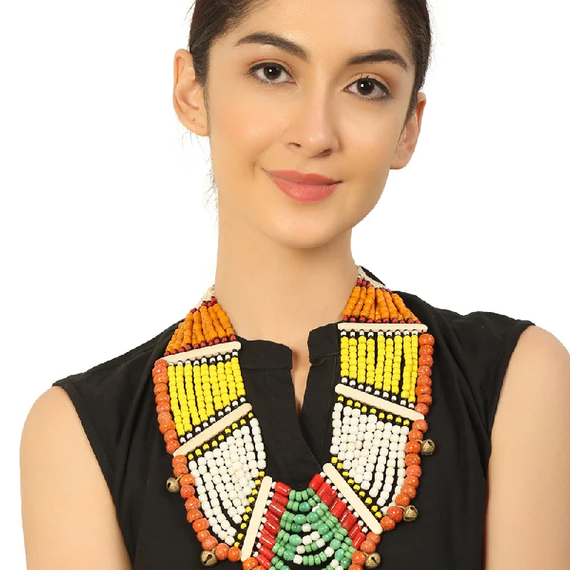 Limited-Stock Jewelry Sale – Once It's Gone, It's Gone Handcrafted Multicolour Beads Necklace by Bamboo Tree Jewels