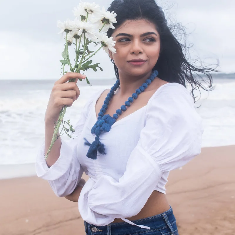 Flash Sale On Exquisite Jewelry – Don't Miss Out Pratyaksha- Upcycled Denim Necklace by Dwij