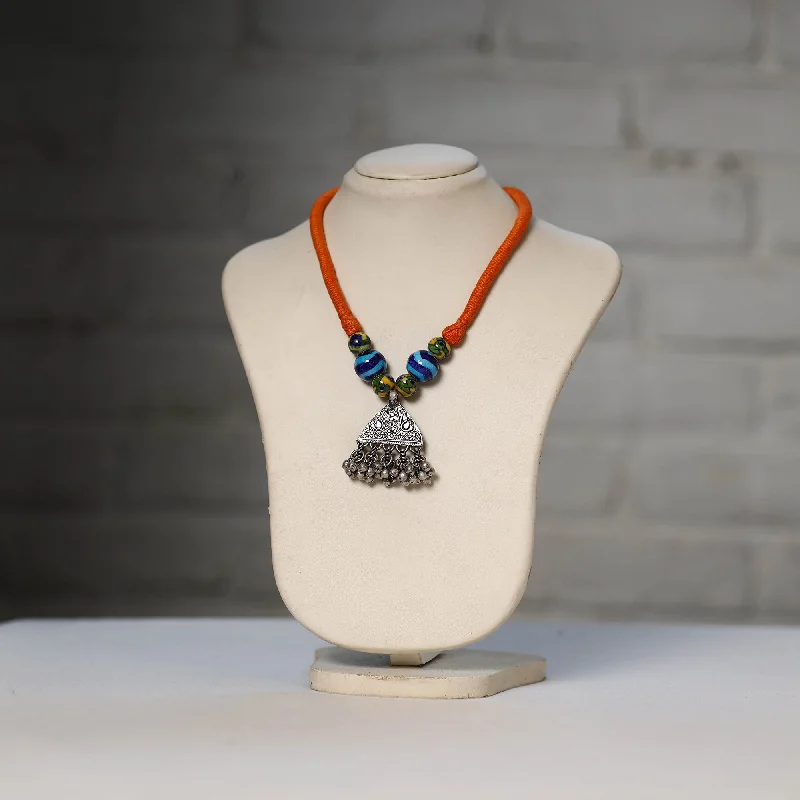 Limited-Stock Jewelry Sale – Once It's Gone, It's Gone Oxidised GS Beadwork Thread Necklace 01