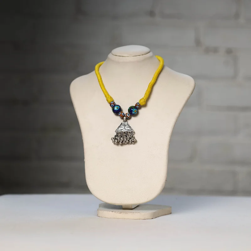 Limited-Time Offer On Elegant Jewelry Pieces Oxidised GS Beadwork Thread Necklace 03