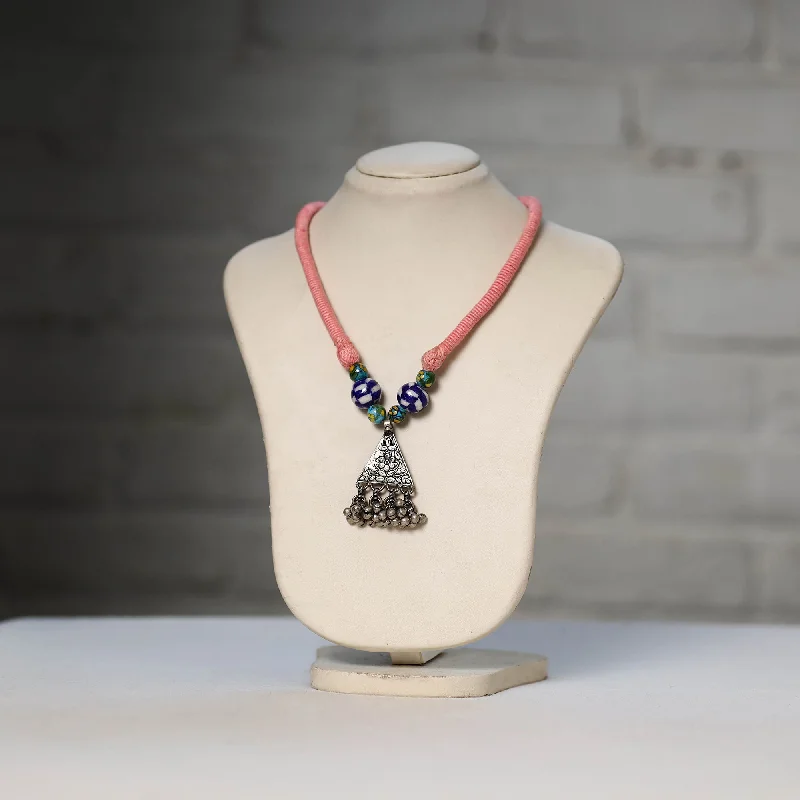 Fashion-Forward Jewelry At Incredible Prices Oxidised GS Beadwork Thread Necklace 04