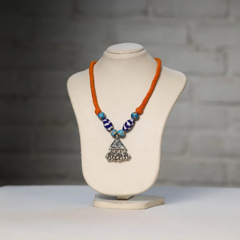 Bestselling Jewelry At Special Promotional Rates Oxidised GS Beadwork Thread Necklace 10