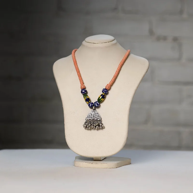 Exclusive Jewelry Sale – Sparkle For Less Oxidised GS Beadwork Thread Necklace 22