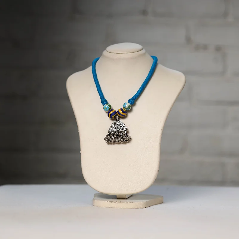 Modern Jewelry At Exclusive Discounts – Shop Today Oxidised GS Beadwork Thread Necklace 23