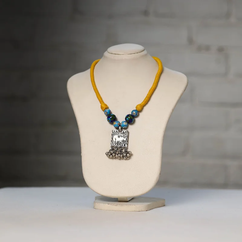 Personalized Jewelry Sale – Unique Pieces At Great Prices Oxidised GS Beadwork Thread Necklace 25