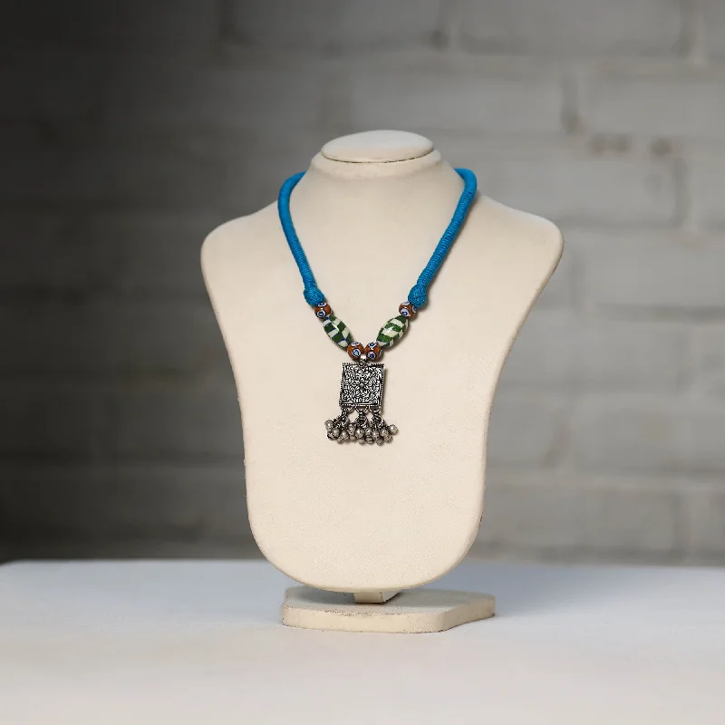 Elegant Jewelry At Unbeatable Offers – Shop Before It's Gone Oxidised GS Beadwork Thread Necklace 26