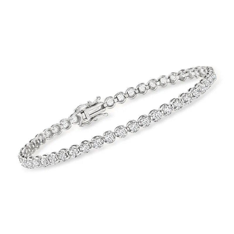 Ross-Simons Diamond Tennis Bracelet in 14kt Yellow Gold