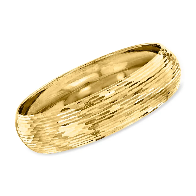 Ross-Simons Italian Bangle Bracelet in 14kt Yellow Gold