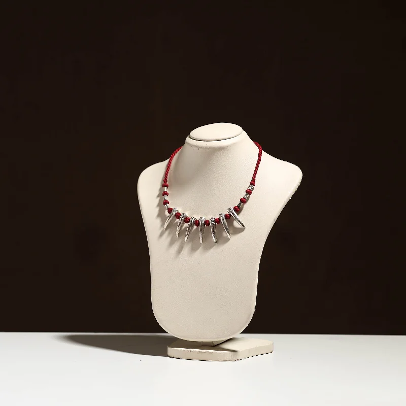Limited-Time Jewelry Sale – Elegant Styles At Less Tribal Odisha Dokra Threadwork Handmade Necklace 40