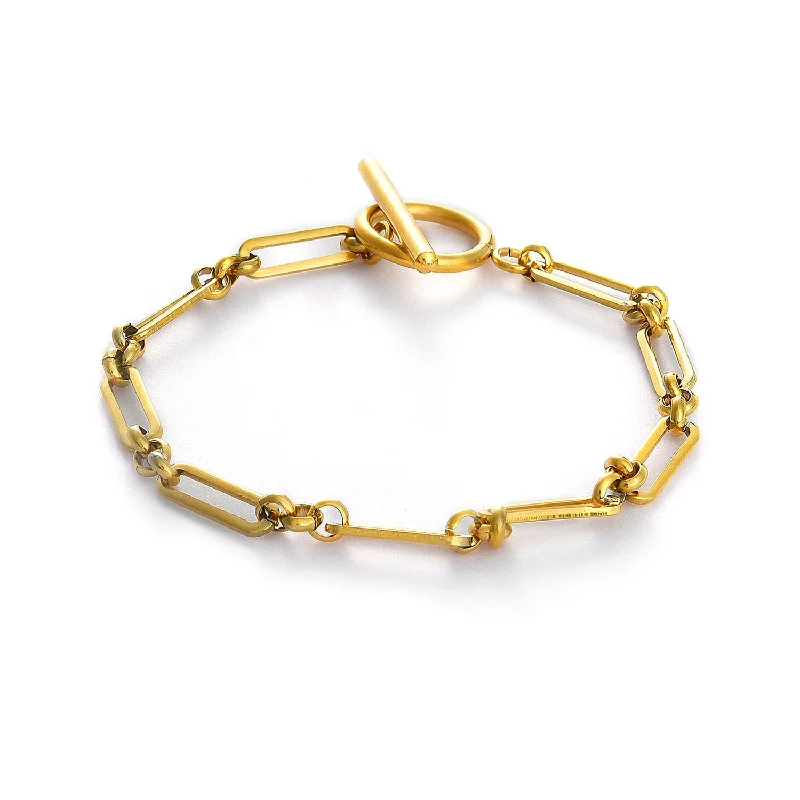 Women Gold-toned Brass Gold-plated Link Bracelet