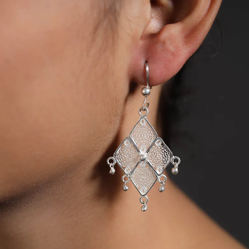 Exclusive Online Jewelry Sale – Don't Wait Kalinga Filigree Sterling Silver Earrings 16