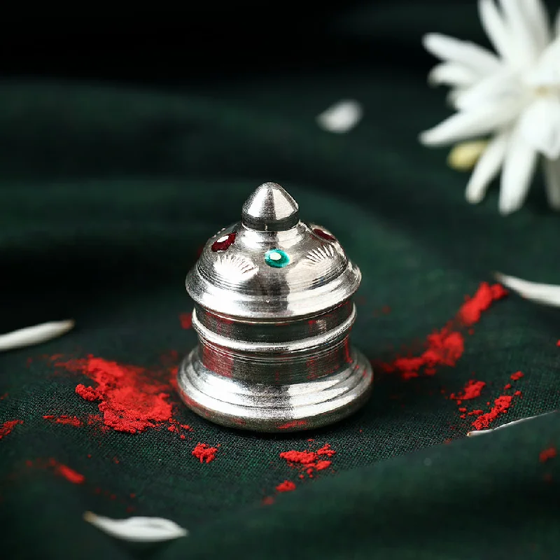 Timeless Elegance, Temporary Discounts – Act Fast Meenakari Silver Sindoor Box