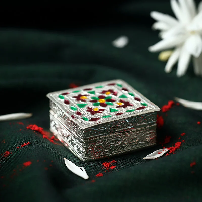 Jewelry Deals That Outshine The Rest Meenakari Silver Sindoor Box