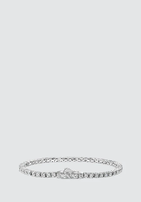 4 Carat Straight Line Tennis Bracelet