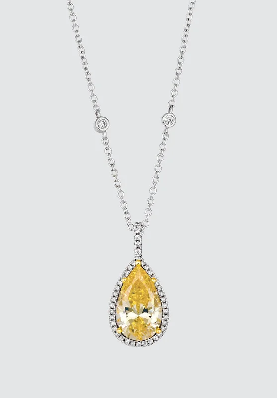 Elizabeth 33 Canary Yellow Necklace