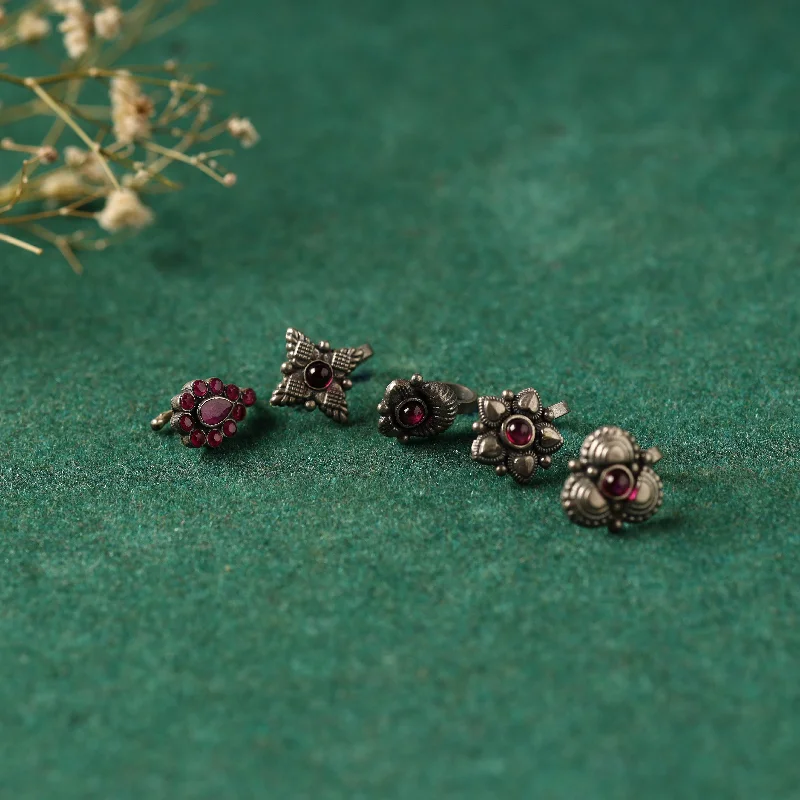Best Jewelry Deals – Shop Premium Pieces At Great Prices Sterling Silver Nosepin (Set Of 5) 09