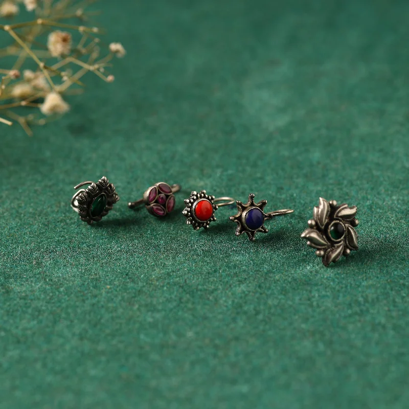 Timeless Beauty, Unbeatable Deals – Jewelry Sale On Sterling Silver Nosepin (Set Of 5) 13