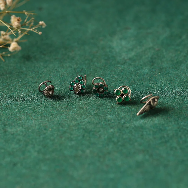 Shop Jewelry That Shines Without The High Price Sterling Silver Nosepin (Set Of 5) 20