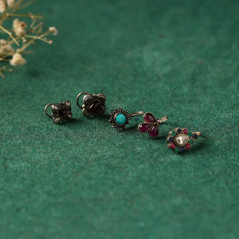High-End Jewelry, Now More Affordable Than Ever Sterling Silver Nosepin (Set Of 5) 21