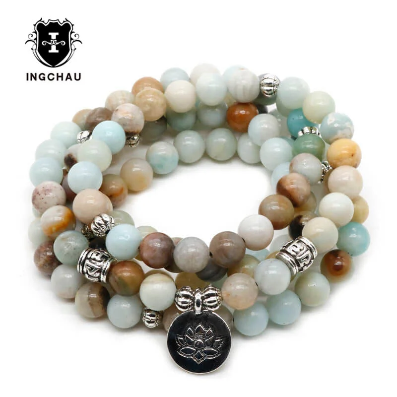 Exclusive Savings On Timeless Jewelry Pieces Vintage Buddhism 108 Beads Mala Bracelet or Necklace Amazonite Mantra Lotus Bracelets Exclusive Savings On Timeless Jewelry Pieces Vintage Buddhism 108 Beads Mala Bracelet or Necklace Amazonite Mantra Lotus Bracelets