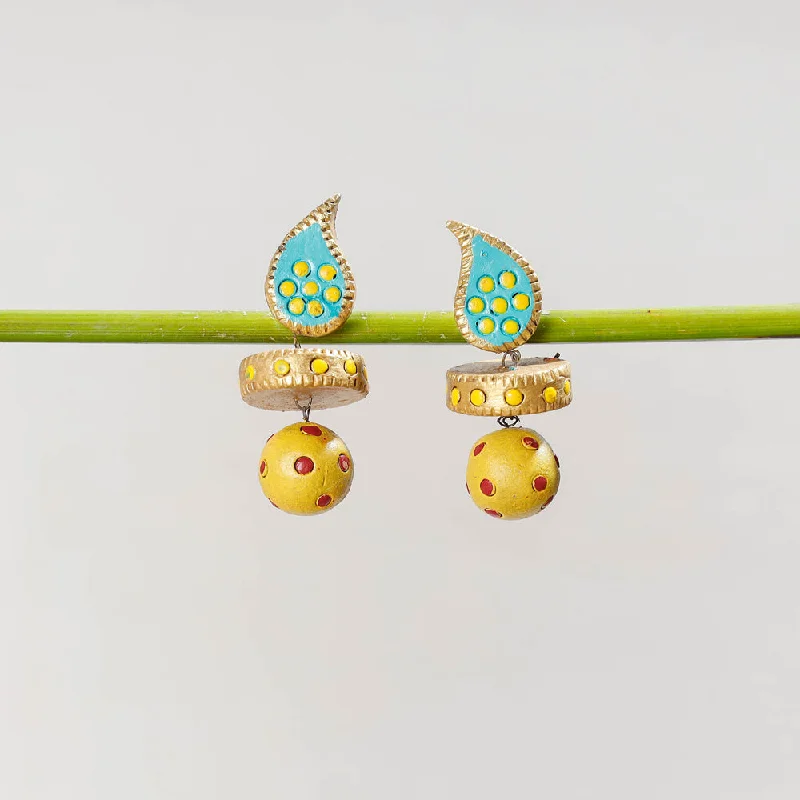 Beautiful Jewelry, Breathtaking Discounts – Hurry In Bishnupur Handpainted Terracotta Earrings