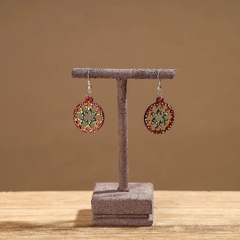 Limited-Stock Jewelry Clearance – Grab Your Favorites Now Tikuli Art Handpainted Wooden Earrings