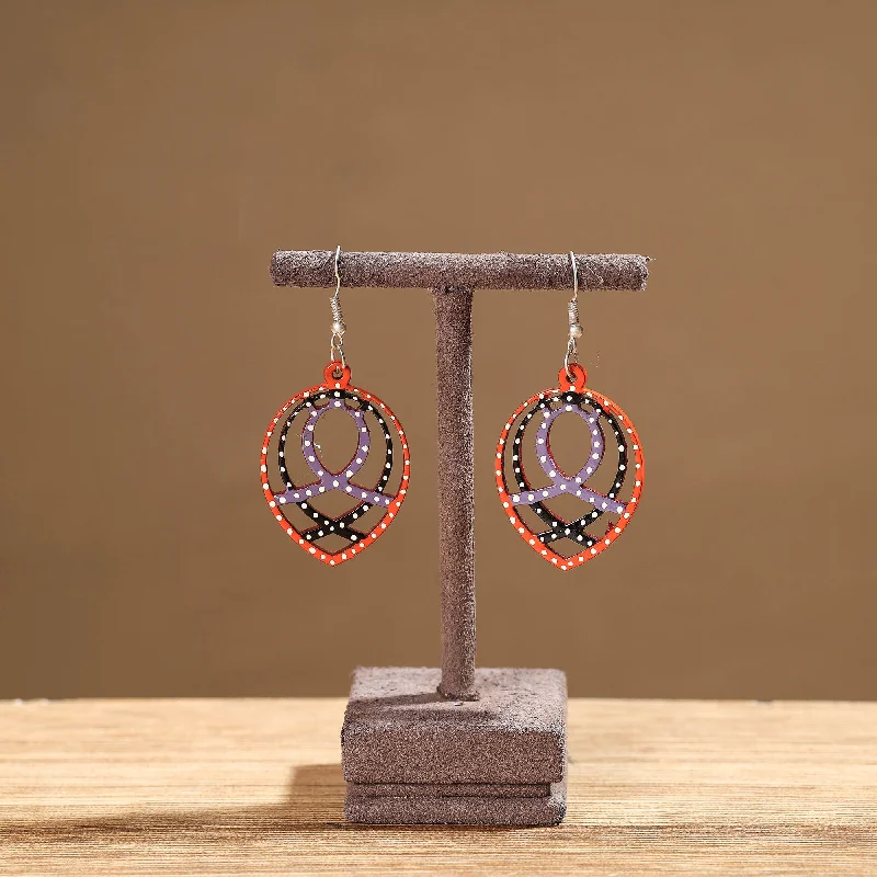 Flash Sale On Exquisite Jewelry – Don't Miss Out Tikuli Art Handpainted Wooden Earrings