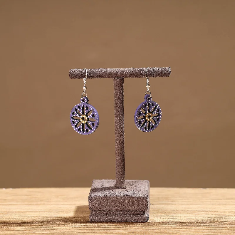 Premium Jewelry Now Available At Special Discounts Tikuli Art Handpainted Wooden Earrings