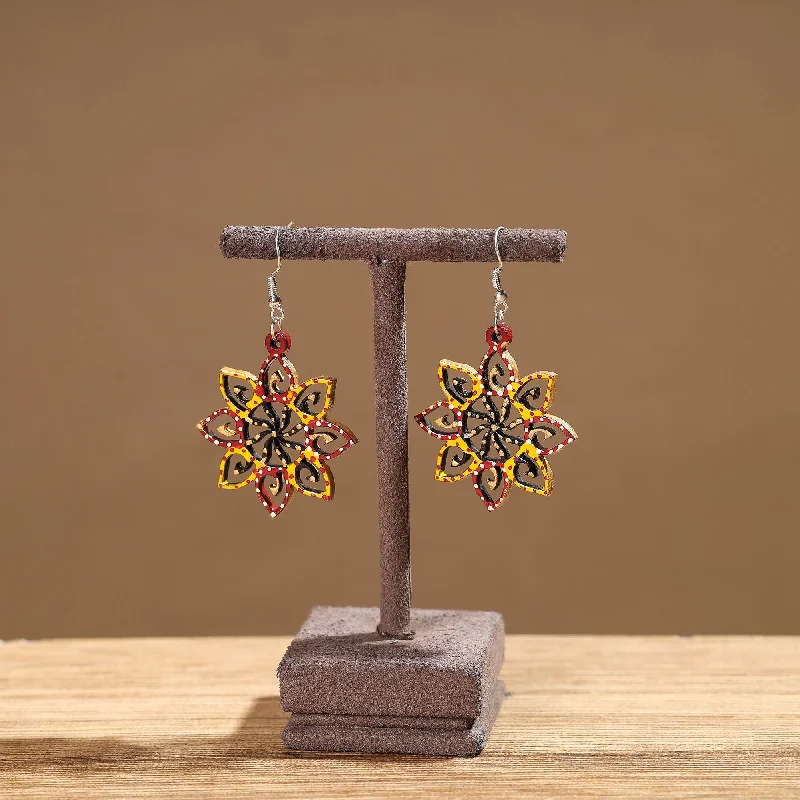 Trendy And Classic Jewelry Now At Reduced Prices Tikuli Art Handpainted Wooden Earrings