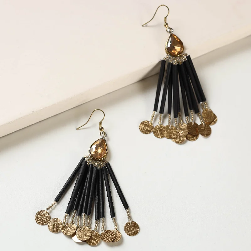 Stunning Jewelry Pieces At The Lowest Prices Ever Paperjewelz Crystal Fringe Earrings by Vrinda
