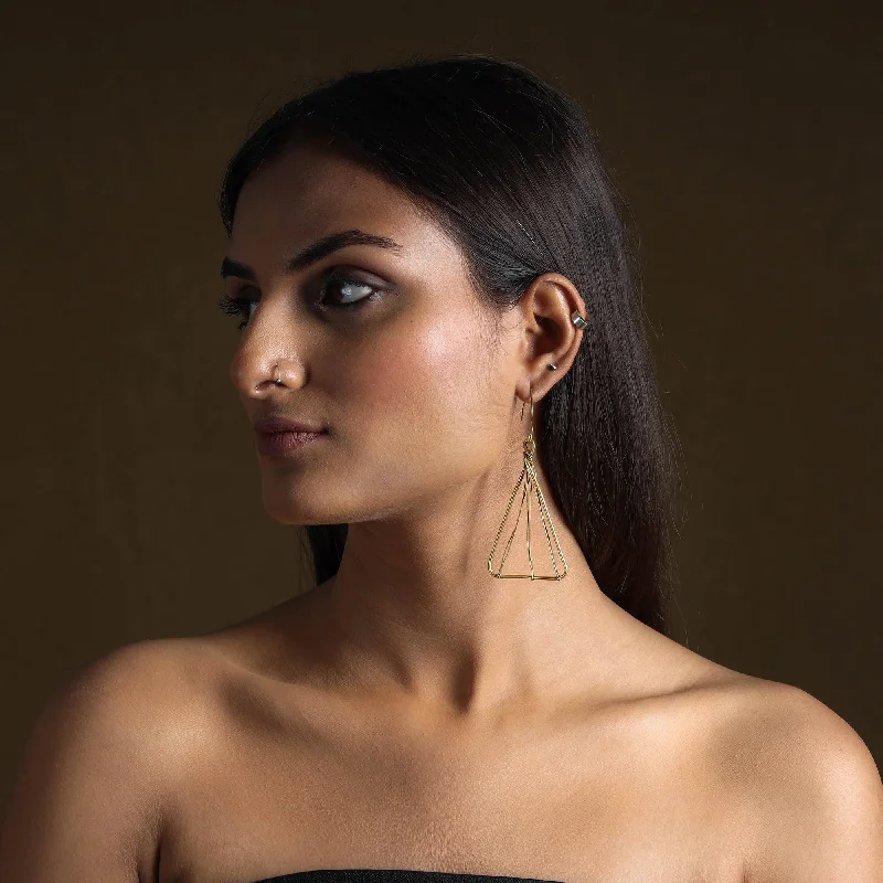 Limited-Stock Jewelry Sale – Once It's Gone, It's Gone Brass Metal Handcrafted Dokra Earrings by Asalkaar