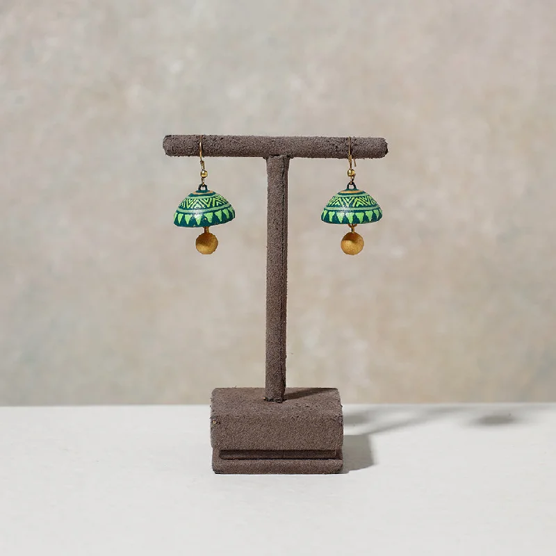 Grab Your Dream Jewelry At The Lowest Prices Miniature Handpainted Terracotta Jhumki Earrings